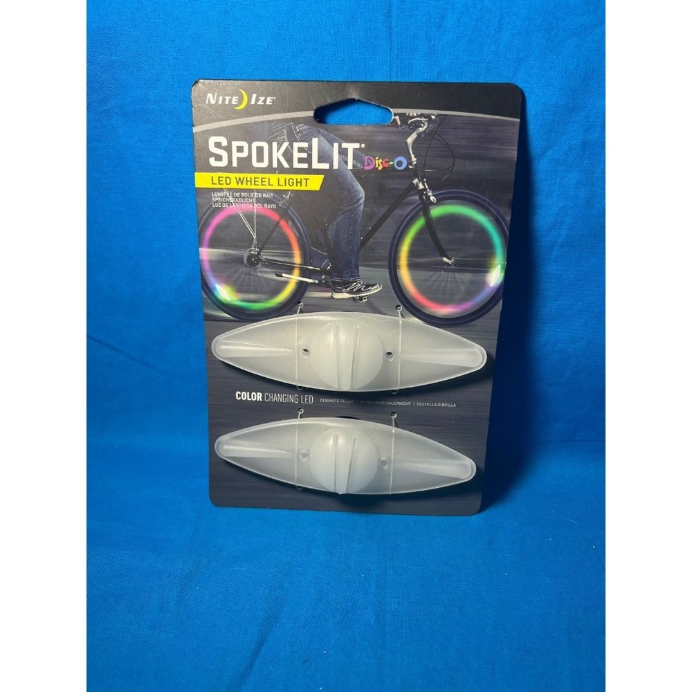 Nite Ize Spokelit Wheel Light Disc-O Multi-Color Bicycle Safety Light (2-Pack)